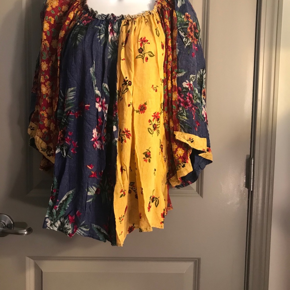 NWT.  SacredThreads Blouse LXL.  LG/GY01.  220196 - Picture 2 of 5